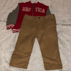 Nautica Toddler Boy Jacket and Pants outfit